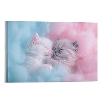 絵画インテリア 額付( 白 ) 油絵 F3-030919 可愛い子猫子犬と女の子 b8c31b5aa53b91392090f8a3116ca8